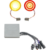 Insertos SMART LED tipo bala para intermitentes — 1157, 48 LED, ámbar/rojo, trasero, kit