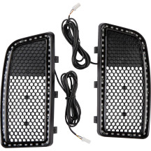 Inserciones de luz ámbar para faldón inferior — Harley-Davidson®, faldón inferior, ámbar, 53 LED, par