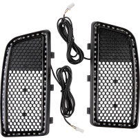 Inserciones de luz ámbar para faldón inferior — Harley-Davidson®, faldón inferior, ámbar, 53 LED, par