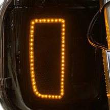 Inserciones de luz ámbar para faldón inferior — Harley-Davidson®, faldón inferior, ámbar, 53 LED, par