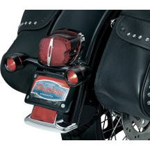 Bullet Light Rear Turn Signal Bar — single-circuit, red lens