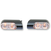 Bolt-On Turn Signals with Power LEDs — 55.6 mm (2-3/16"), 12 V, amber