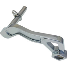 Passenger Foot Peg Mount Kits — left bolt-on, chrome