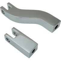 Passenger Foot Peg Mount Kits — left & right bolt-on, chrome