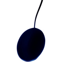 Magical Wizards™ Light Wheel — 66.7 x 50.8 x 12.7 mm, Black, Adhesive back