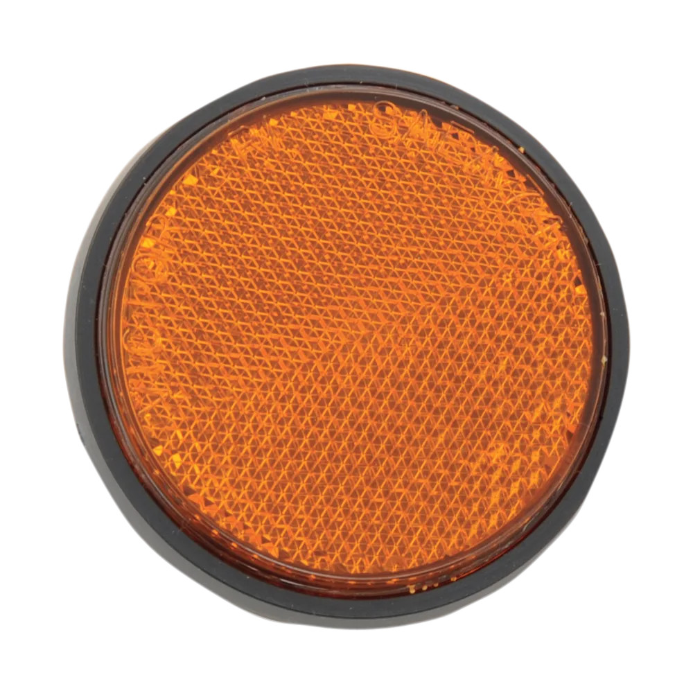 Reflector — 63.5 mm (2-1/2"), Amber, Side mount