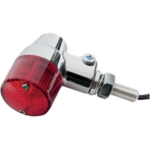 Round Marker Lights — 36 mm lens, rear mount, red lens