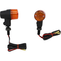 Round Marker Lights — 36 mm lens, 55 mm length, front/rear mount, amber lens