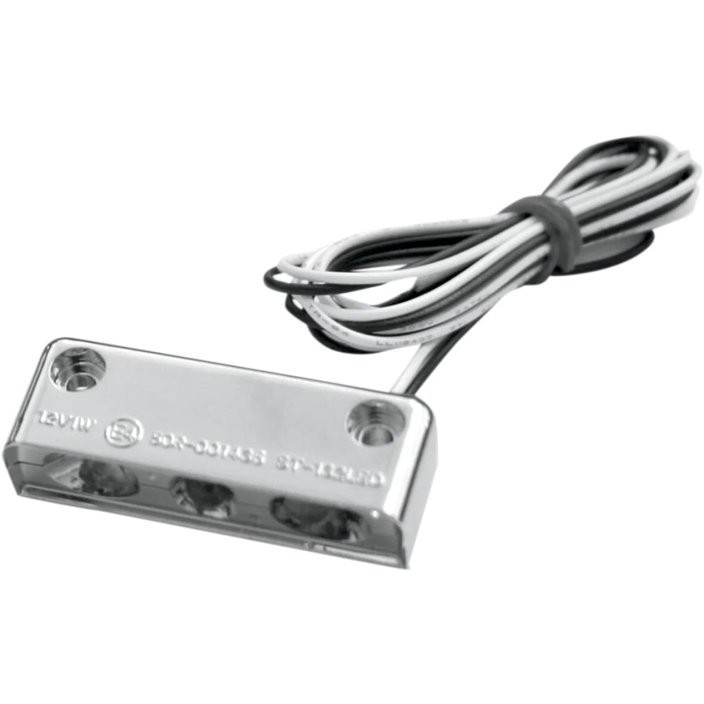 Tira de luz LED — LED, carcasa cromada, para matrícula