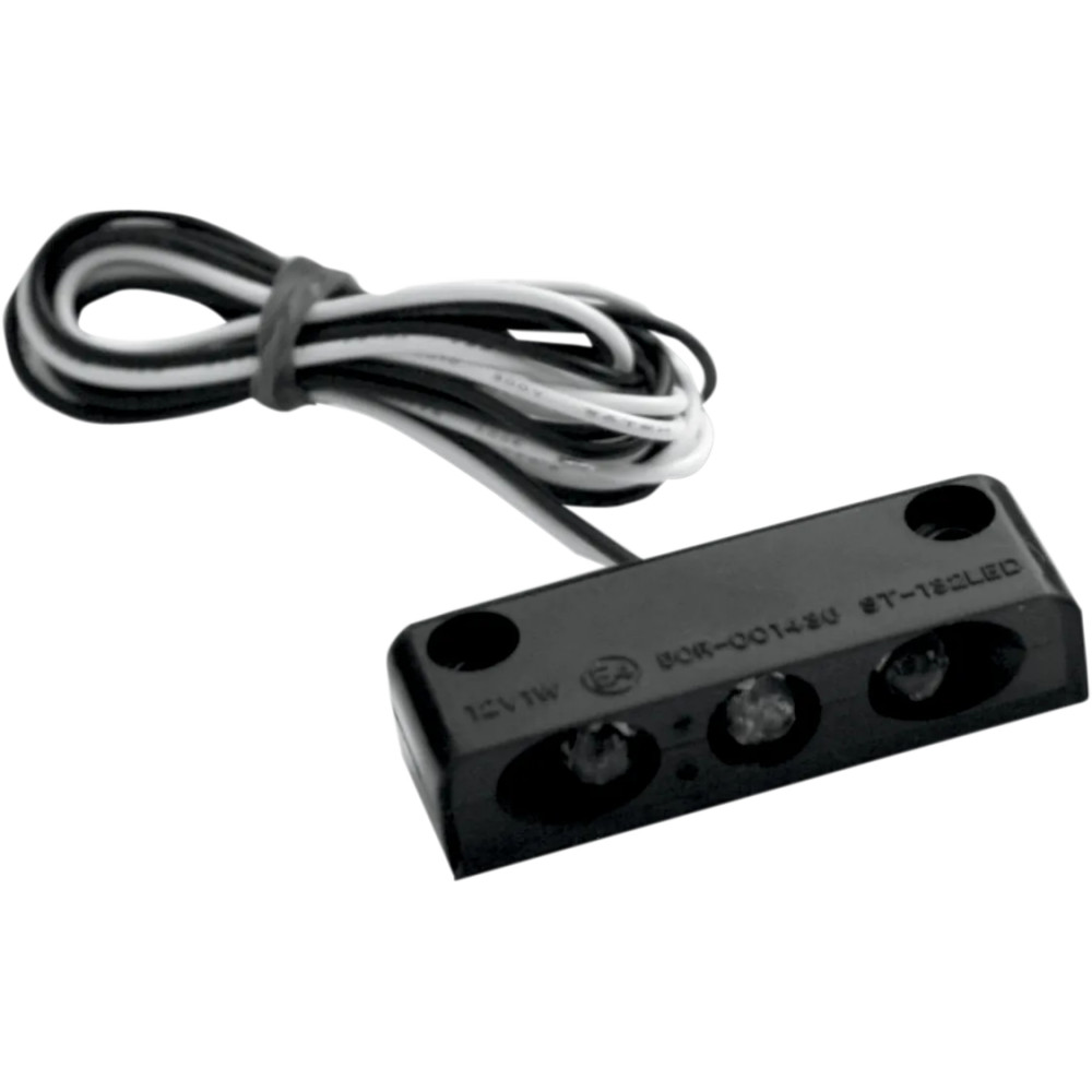 Tira de luz LED — negro, placa de matrícula, 20-6812BWH