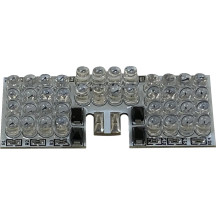 Placa LED para punta de guardabarros — 40 LEDs, blanco, para Harley-Davidson®