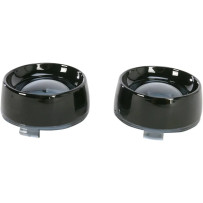 Aros Deep-Dish con lente para intermitentes Bullet — lente ahumada, par, delantero/trasero