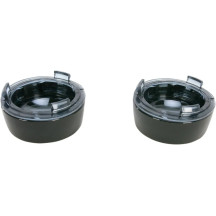 Aros Deep-Dish con lente para intermitentes Bullet — lente ahumada, par, delantero/trasero