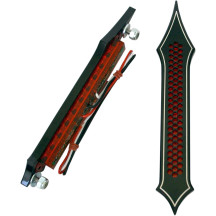 Luces LED para alforjas — 21,2 cm largo, 38,1 mm ancho, lente roja, par