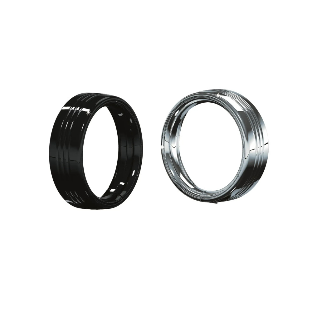 7" Headlight Trim Rings — 178 mm (7"), black
