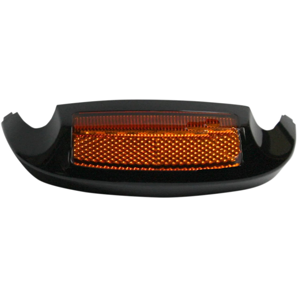 Front LED Fender Tip — Gloss Black housing, Amber lens