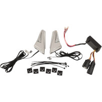 Kit de luces Snake Eyes para Tour-Pak® — carcasa cromada, lente ahumada