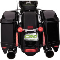 Luces para paneles de relleno — Para Harley‑Davidson, ámbar y rojo, traseras