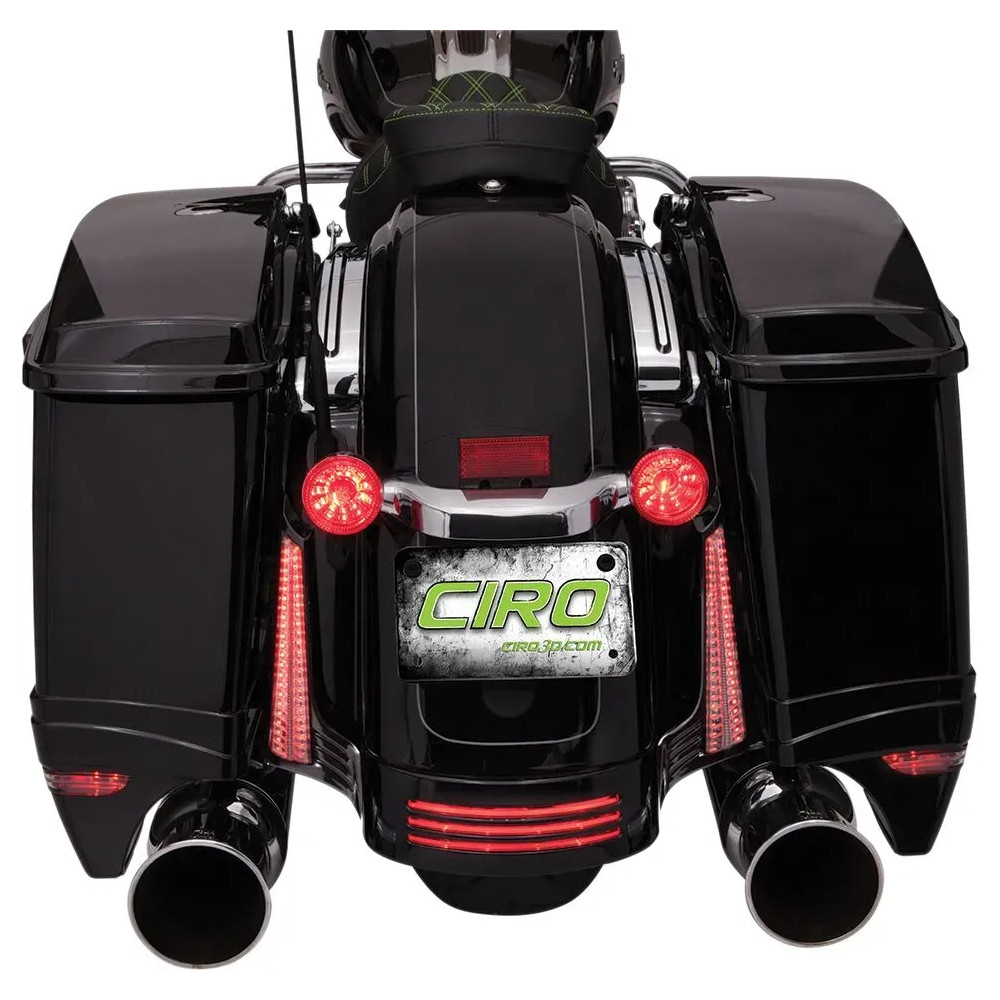 Filler Panel Lights — For Harley‑Davidson, amber and red, rear