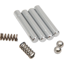 Passenger Floorboard Pivot Pin Kit — Passenger, Silver