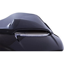 Moldura de ventilación del carenado iluminada LED — Montaje en carenado, 30 LED, cromado