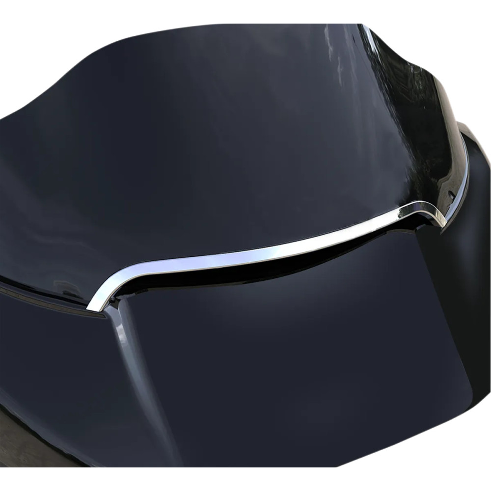 Center Windshield Trim — Chrome