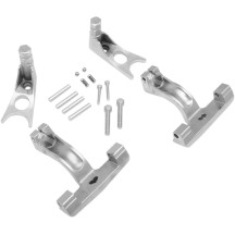 Passenger Floorboard Mount Kit — Floorboard, Chrome, Kit