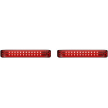 ProBEAM® BAGZ™ Luces LED para alforjas — Montaje en alforja, LED, lente roja, acabado cromado