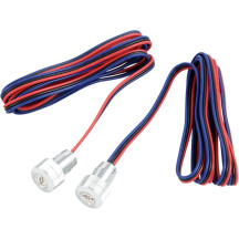 Lightning BoltZ LED rojos — 15 mm (19/32"), montaje empotrado