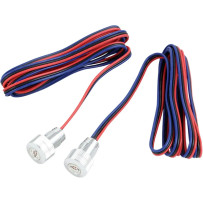 Lightning BoltZ LED rojos — 15 mm (19/32"), montaje empotrado