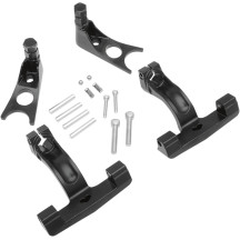 Passenger Floorboard Mount Kit — Black, gloss finish