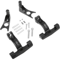 Passenger Floorboard Mount Kit — Black, gloss finish