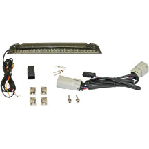 Dual-Intensity Luggage Rack LED Light Bar — For Harley-Davidson®, Black housing, Smoke lens