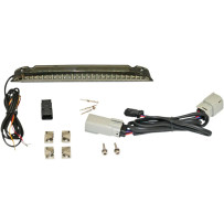 Barra LED de doble intensidad para portaequipajes — para Harley-Davidson®, negro, lente ahumado