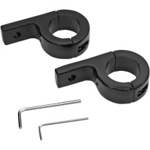 Mounting Brackets — 1.25" diameter fit, Black