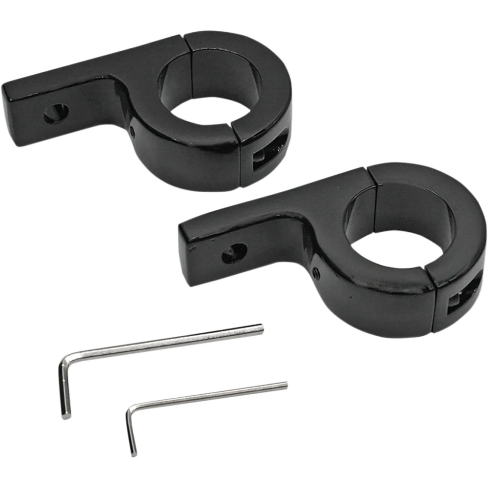 Mounting Brackets — 1.25" diameter fit, Black