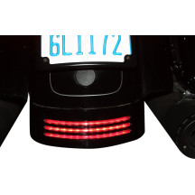LED Tribar Taillight — 12V, Harley-Davidson®, Smoke lens