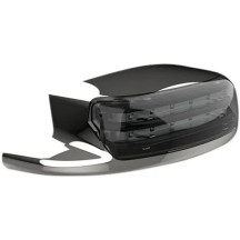 ProBEAM® Fender Tip Taillight — 12V, Smoke lens, Chrome housing