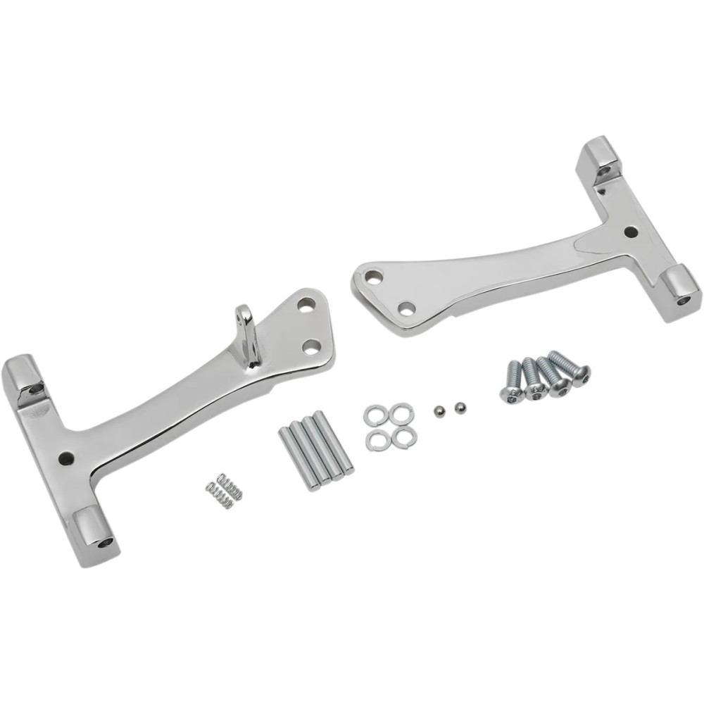 Passenger Floorboard Mount Kit — Passenger, Chrome