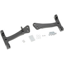 Passenger Floorboard Mount Kit — Passenger, Black gloss
