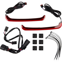 Luces LED BAGZ™ de perfil bajo para alforjas — 12V, rojo