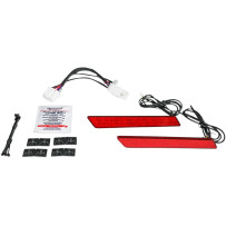 Saddlebag Latch Lights — Harley-Davidson® fitment, Red