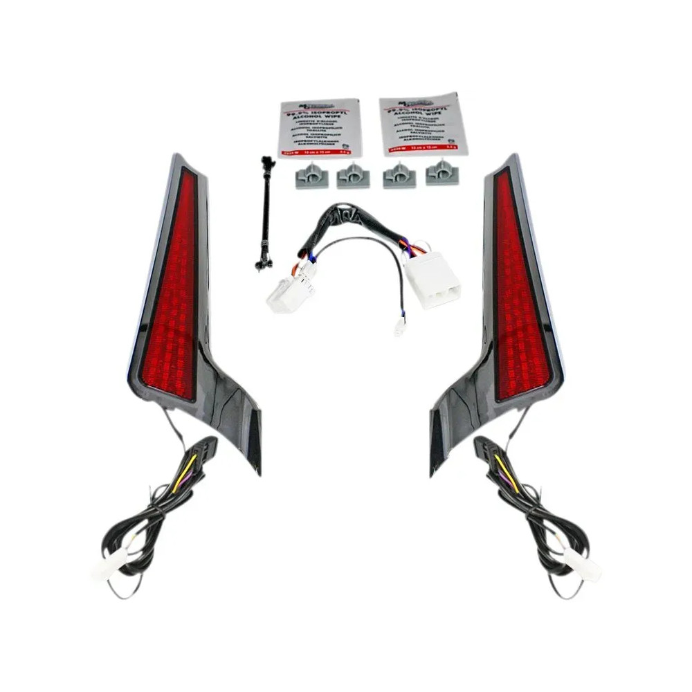 Fascia LED Panels — Harley-Davidson fit, left/right rear, red lenses