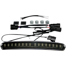 Luz LED de montaje alto para Tour Pak — compatible con Tour Pak King y Chopped, lente ahumada