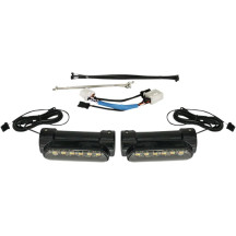 Dynamic Engine Guard LEDs — Fits 1-1/4" engine guards, 5" straight mount, 4-7/8" long, black housing