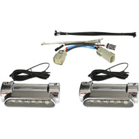 Dynamic Engine Guard LEDs — 1-1/4" engine guards, 4-7/8", Chrome