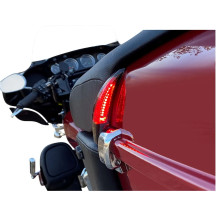 Sequential Tour Pak Seat Back Rest LED Lights — Harley-Davidson, red lens, pair