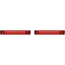 ProBEAM® LED Sequential BAGZ™ Saddlebag Lights — Harley‑Davidson fit, chrome housing, red lens