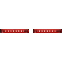 ProBEAM® LED Sequential BAGZ™ Saddlebag Lights — Harley‑Davidson fit, chrome housing, red lens