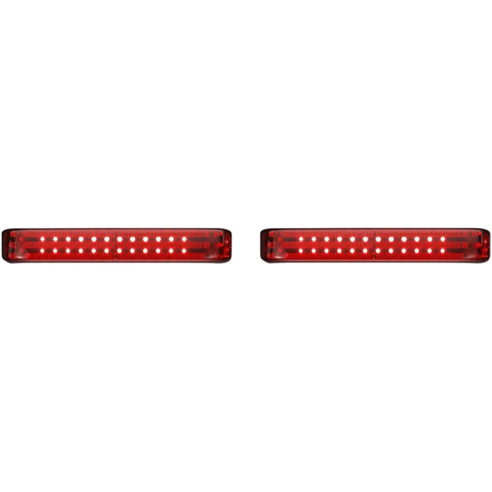 ProBEAM® LED Sequential BAGZ™ Saddlebag Lights — Harley‑Davidson fit, chrome housing, red lens